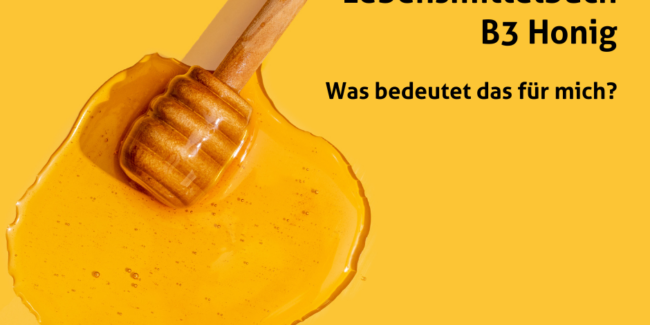 Änderung Lebensmittelbuch B3 Honig