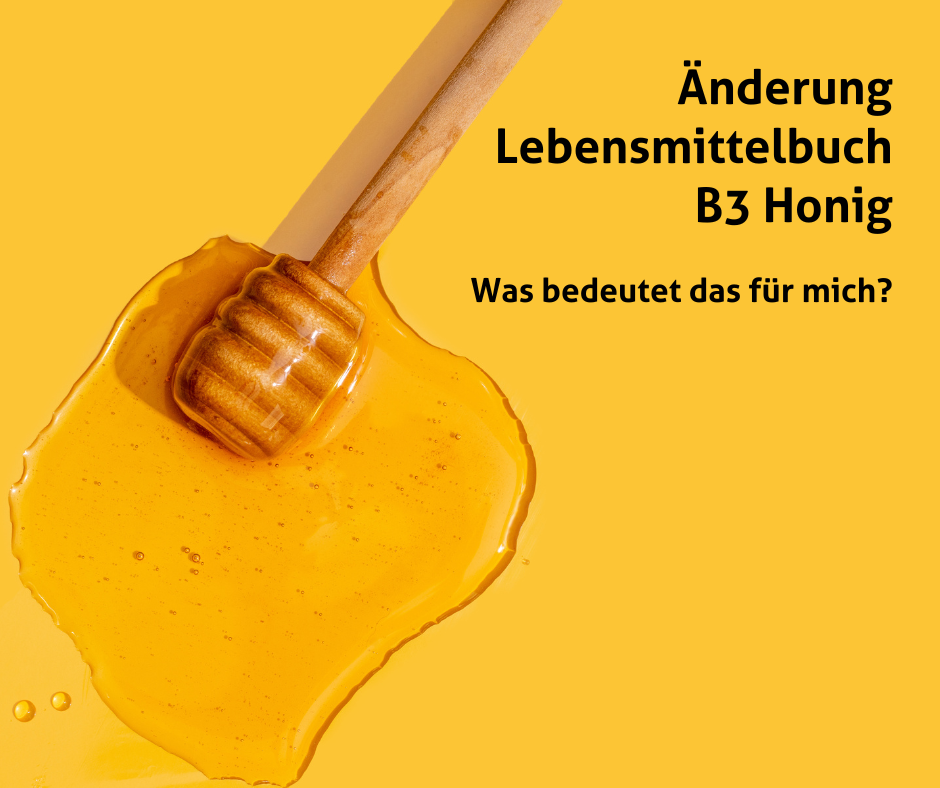 Änderung Lebensmittelbuch B3 Honig